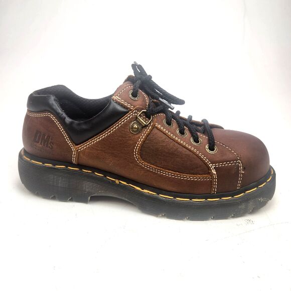 Y2K Dr Martens Industrial Steel Toe Safety Work Shoes Made In England Sz 9 EUC main image 9